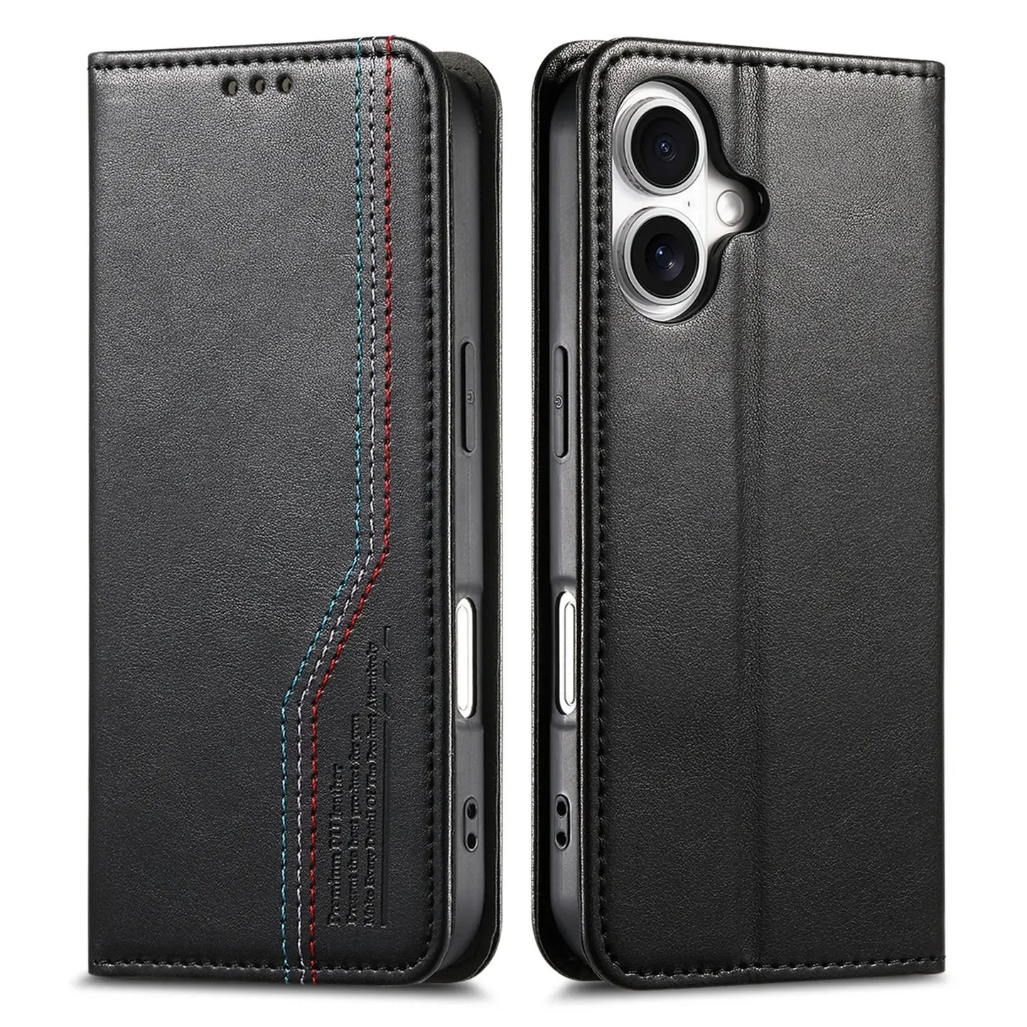 Vintage Leather Card Slot Flip Wallet iPhone Case