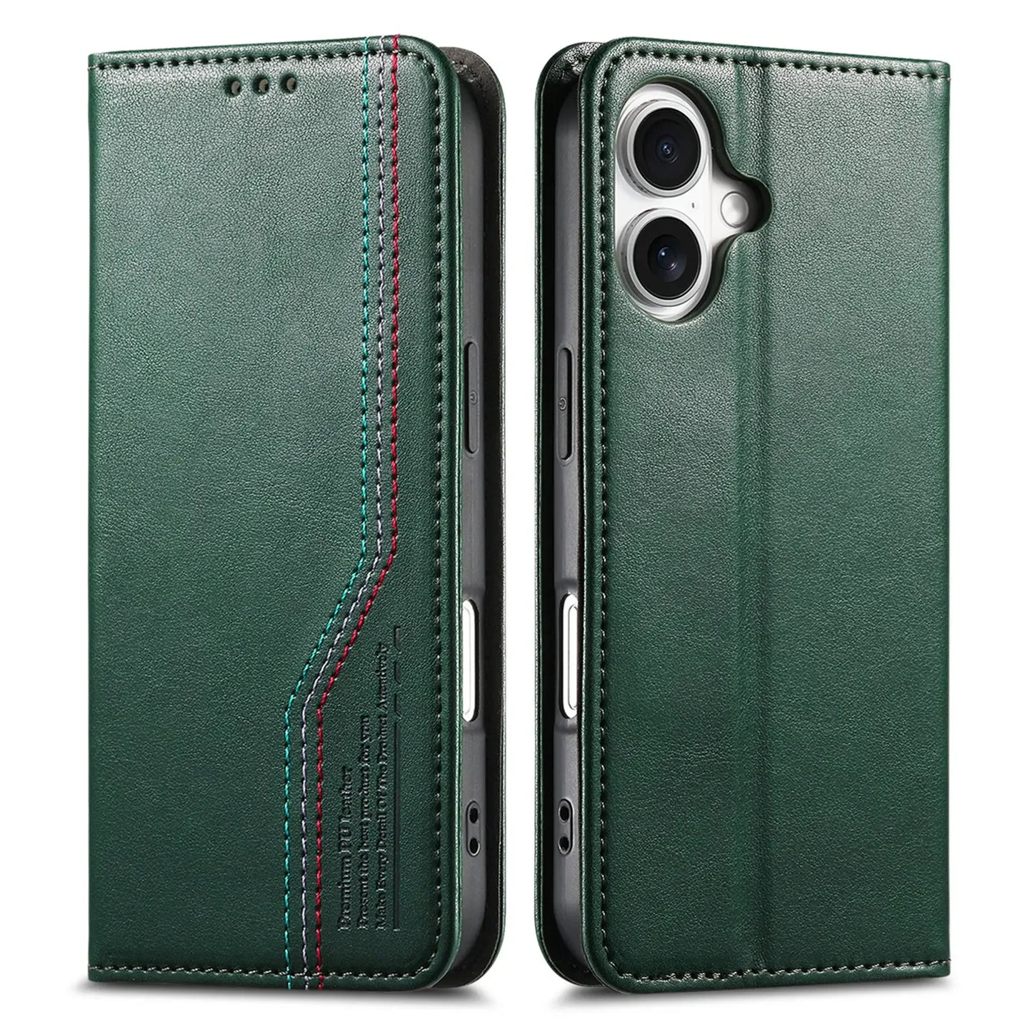 Vintage Leather Card Slot Flip Wallet iPhone Case