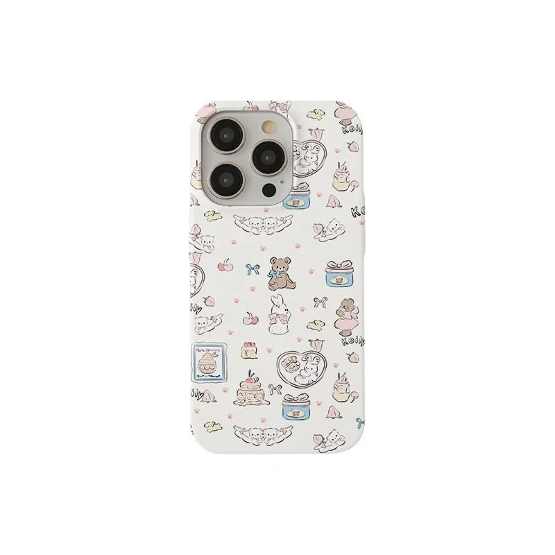 Cute Rabbit Teddy Bear Magnetic iPhone Case