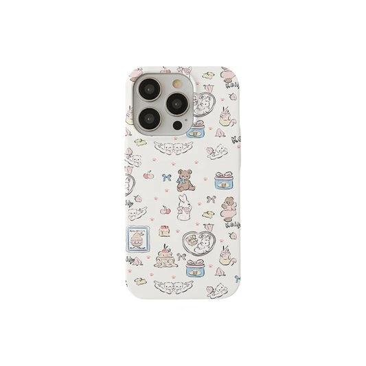 Cute Rabbit Teddy Bear Magnetic iPhone Case