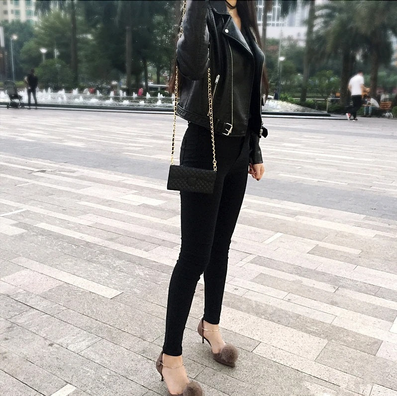 Lambskin Leather Crossbody Wallet Case for iPhone