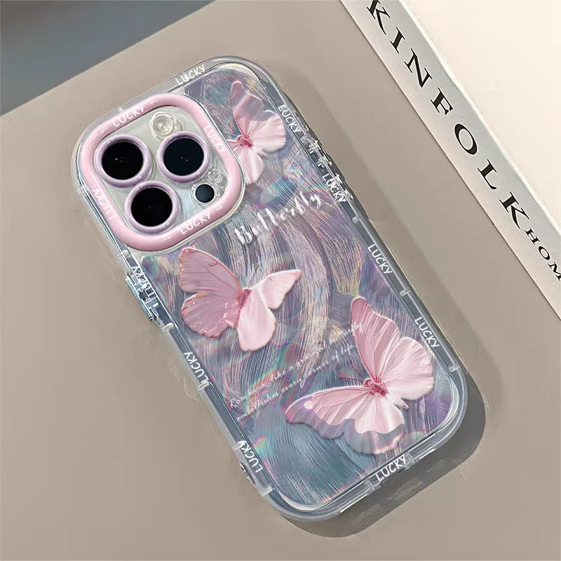 Chic Butterfly Pattern Soft iPhone Protective Cover