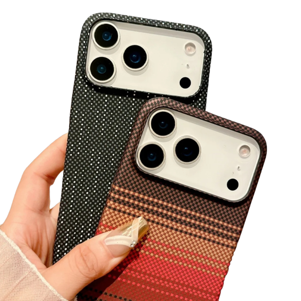 Luxury Carbon Fibre Texture iPhone Armor Cover