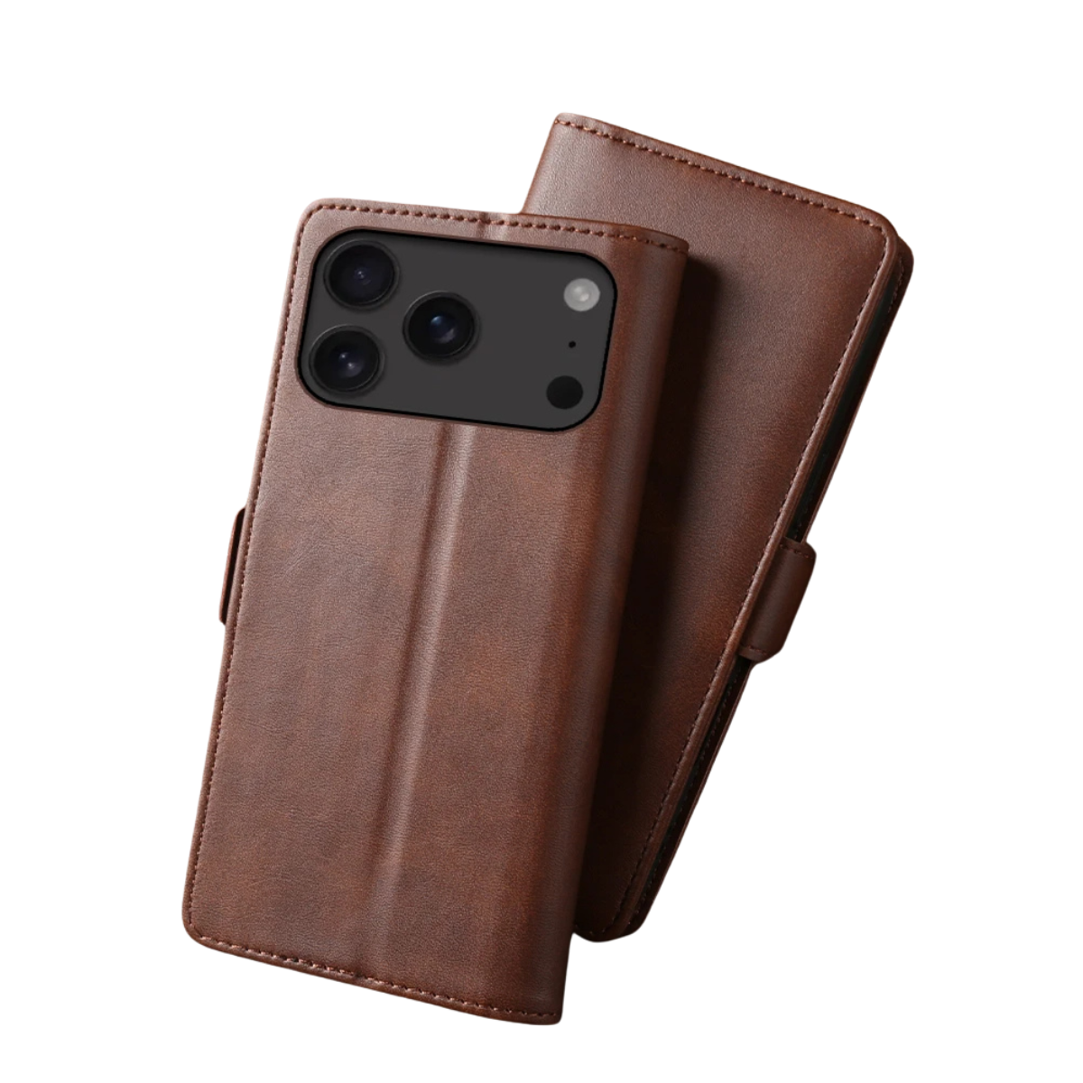 Smooth Magnetic PU Leather Case for iPhone