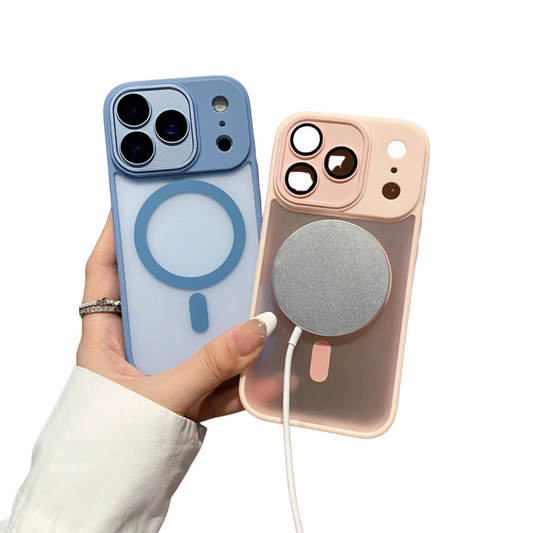 Magnetic Silicone Frame Case for iPhone