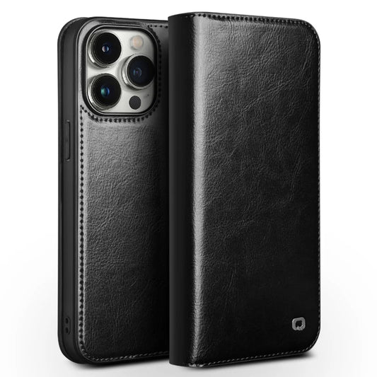 QIALINO Leather iPhone Case – Slim & Stylish