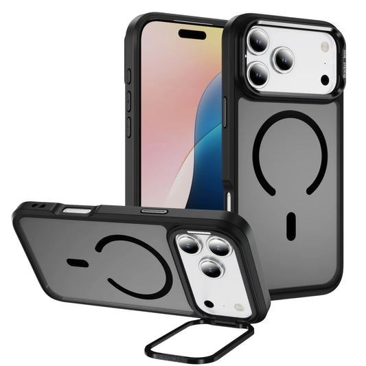 MagSafe Military-Grade Acrylic iPhone Case with Kickstand