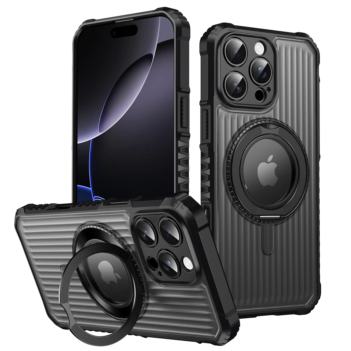 MagSafe Shockproof Armor iPhone Case with Kickstand