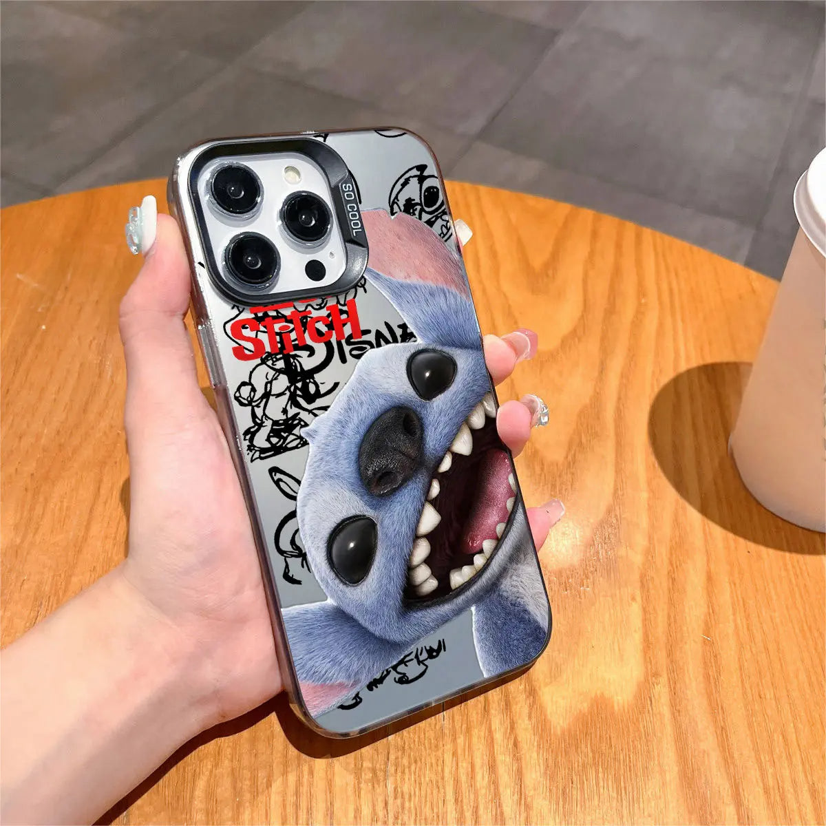 Funny Stitch Movie-Inspired Matte iPhone Cover