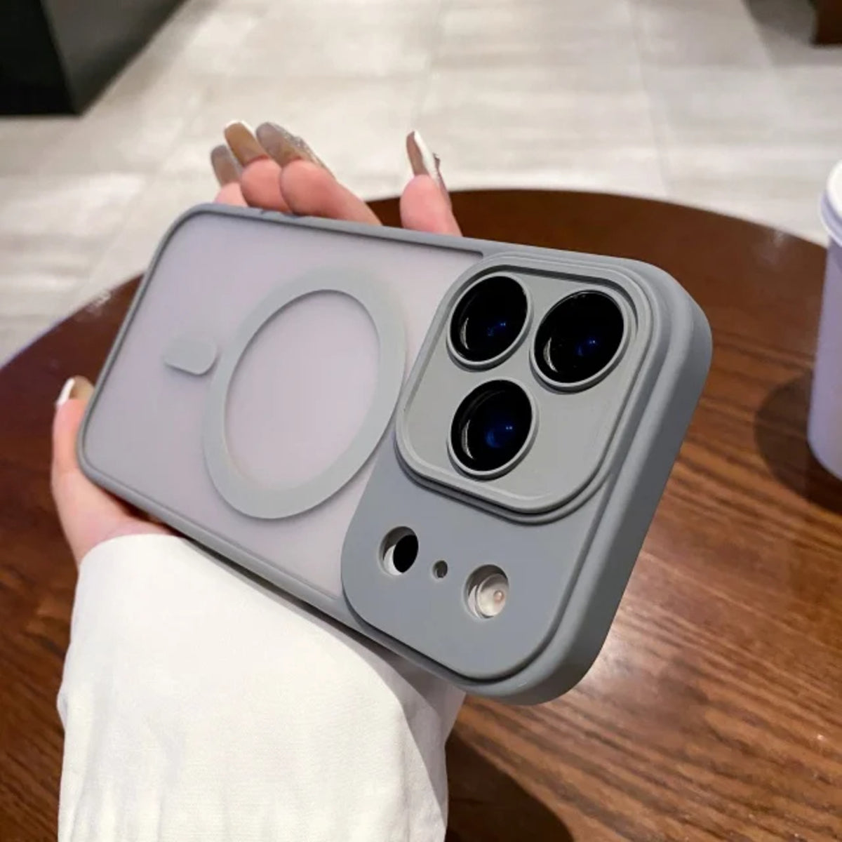 Magnetic Silicone Frame Case for iPhone