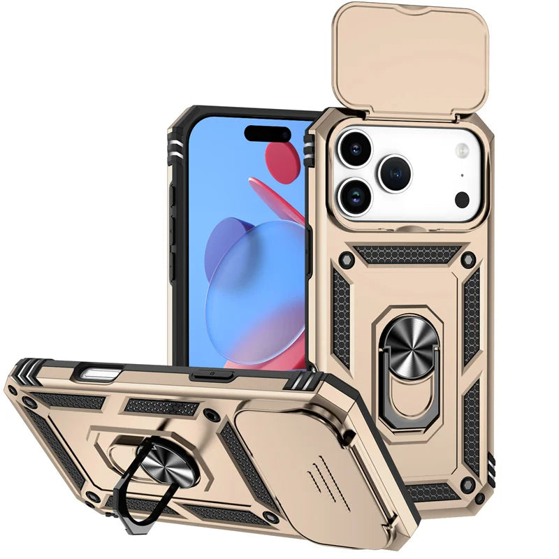 Armor Magnetic iPhone Case with Camera Lens Protector