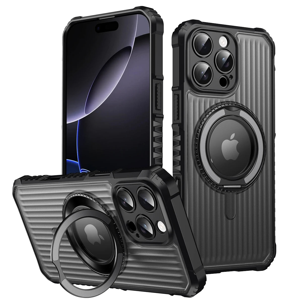 MagSafe Shockproof Armor iPhone Case with Kickstand