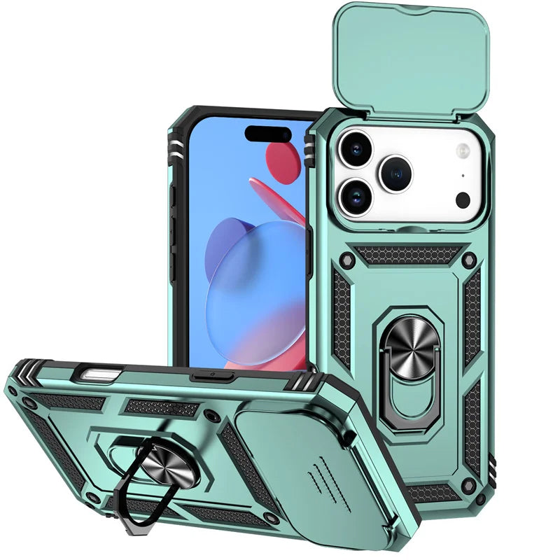 Armor Magnetic iPhone Case with Camera Lens Protector