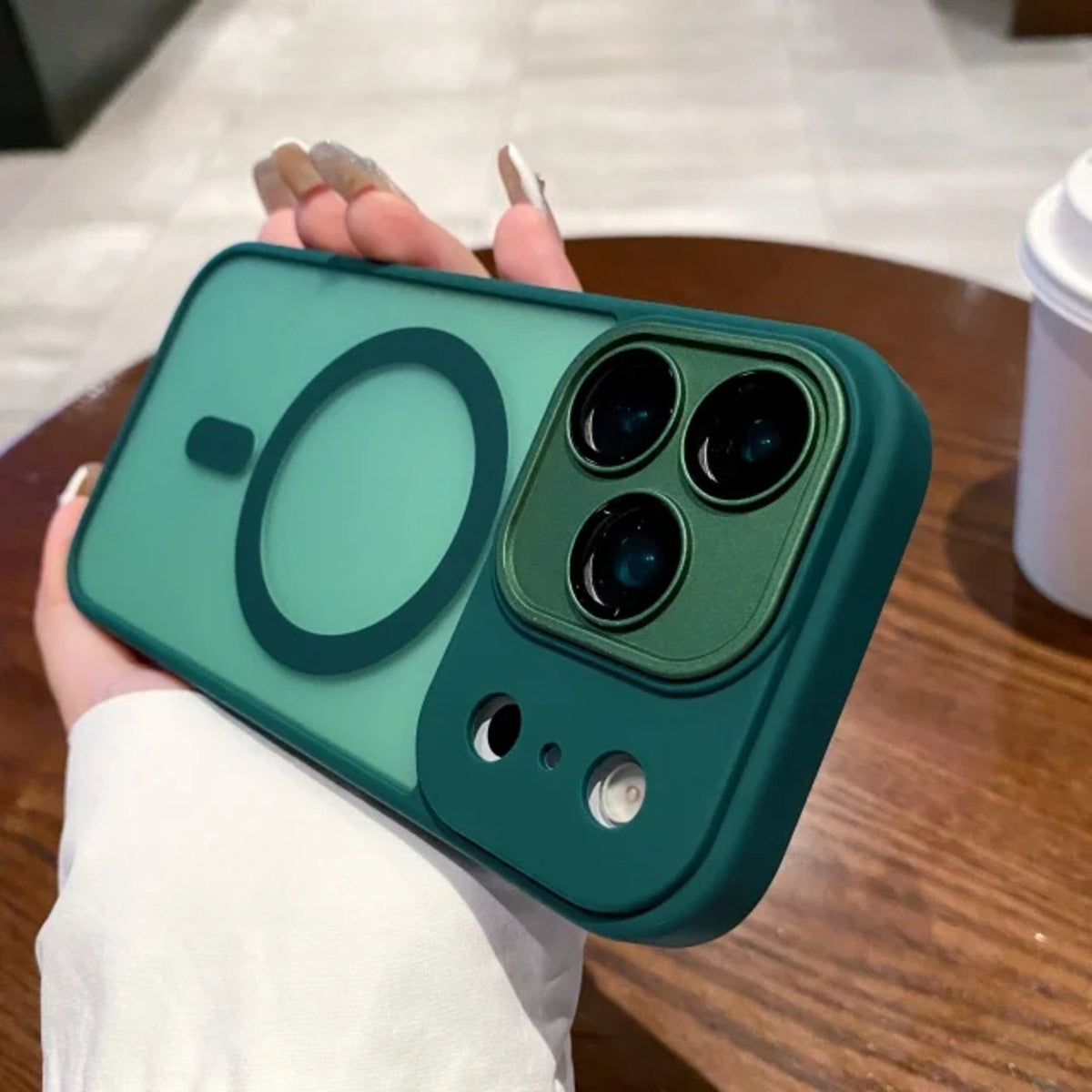 Magnetic Silicone Frame Case for iPhone