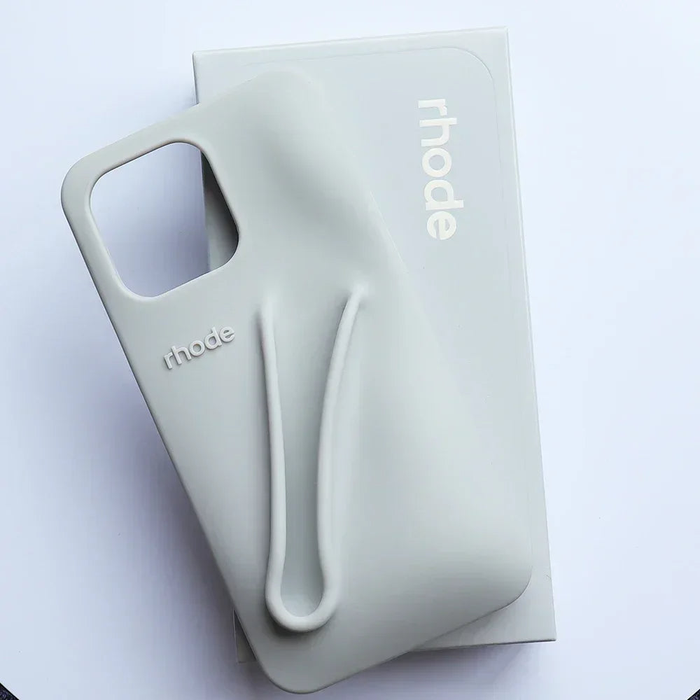 Soft Silicone iPhone Case with Lip Gloss Holder