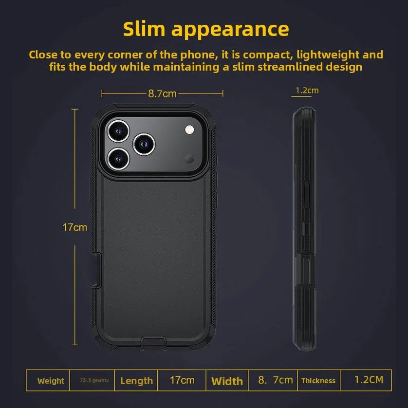Tough Shockproof Defender iPhone Belt Clip Case