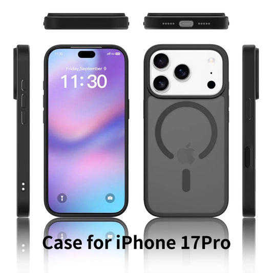 Translucent Shockproof MagSafe Matte Case for iPhone