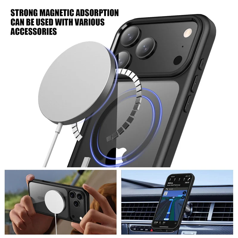 Candy Color MagSafe Shockproof iPhone Bumper Case