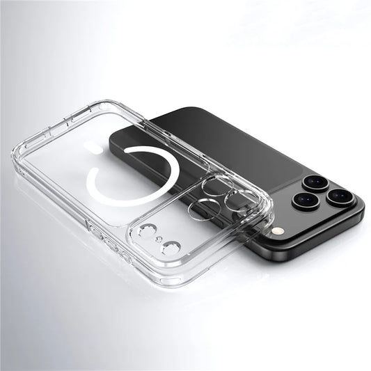 Luxury Clear MagSafe Shockproof Case for iPhone