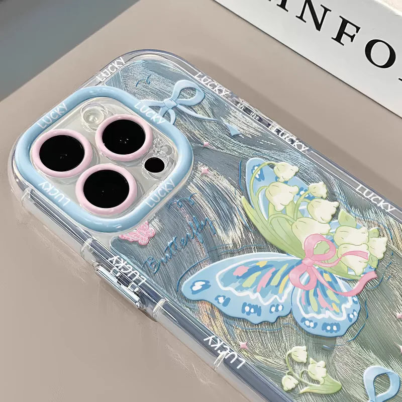 Chic Butterfly Pattern Soft iPhone Protective Cover