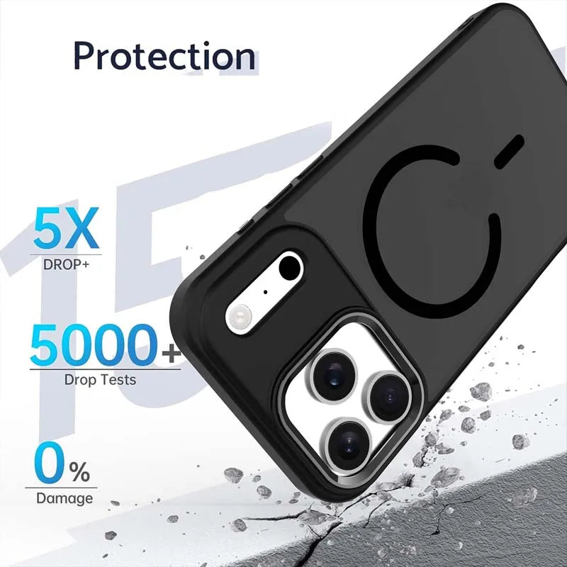 Slim Skin-Touch MagSafe Magnetic Shockproof iPhone Case