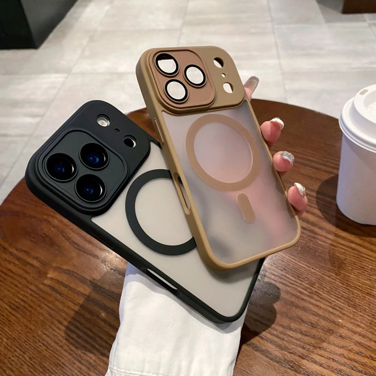 Magnetic Silicone Frame Case for iPhone