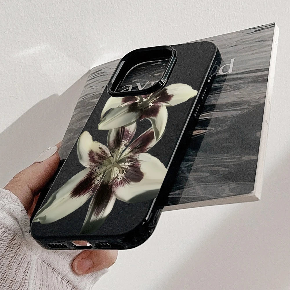 Aesthetic Retro Floral Shockproof iPhone Soft Cover