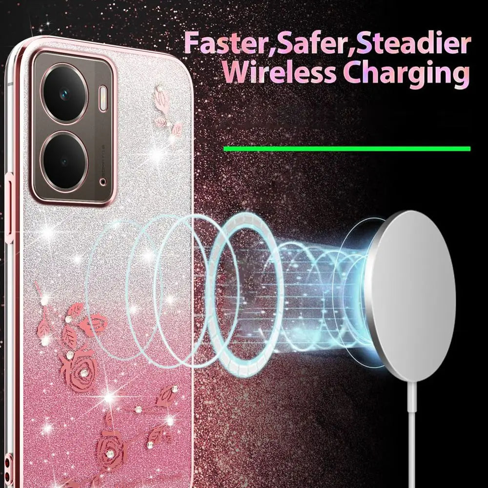 Elegant Rhinestone Glitter Funda iPhone Case