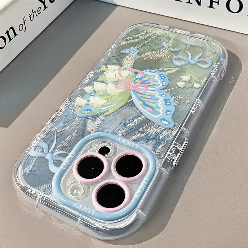 Chic Butterfly Pattern Soft iPhone Protective Cover