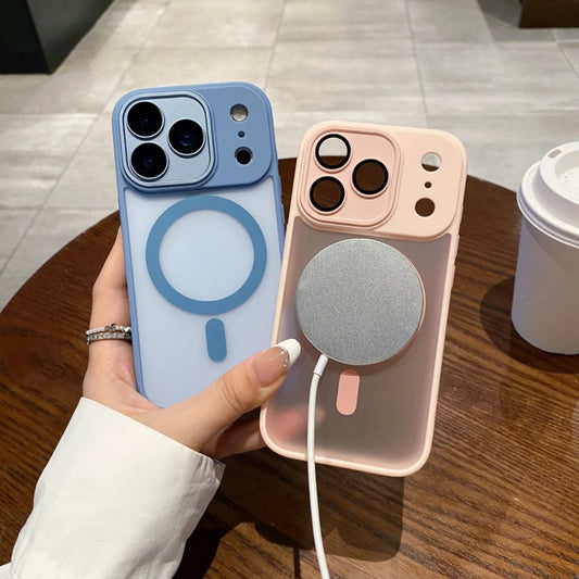 Magnetic Silicone Frame Case for iPhone