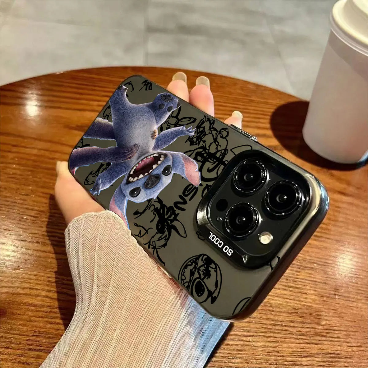 Funny Stitch Movie-Inspired Matte iPhone Cover