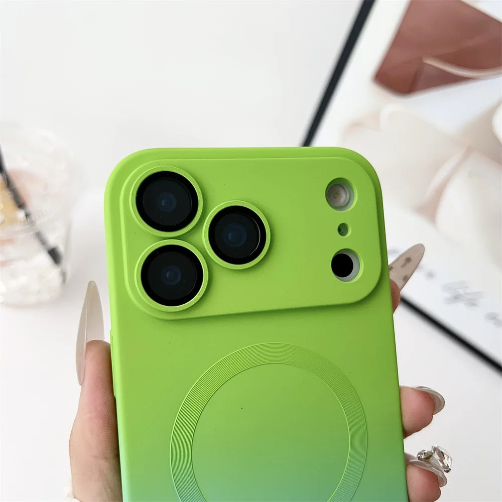Stylish Gradient MagSafe iPhone Wireless Charging Case