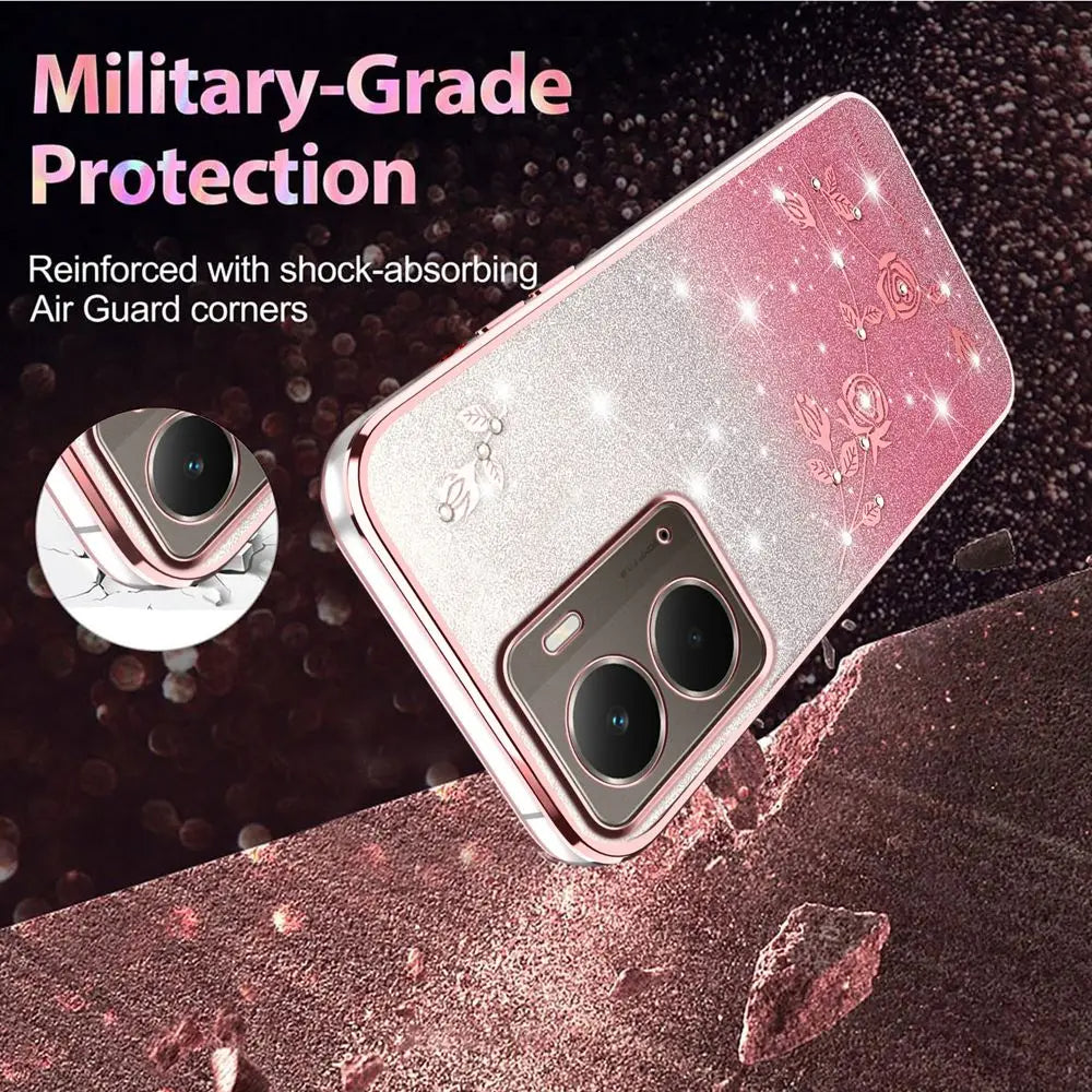 Elegant Rhinestone Glitter Funda iPhone Case