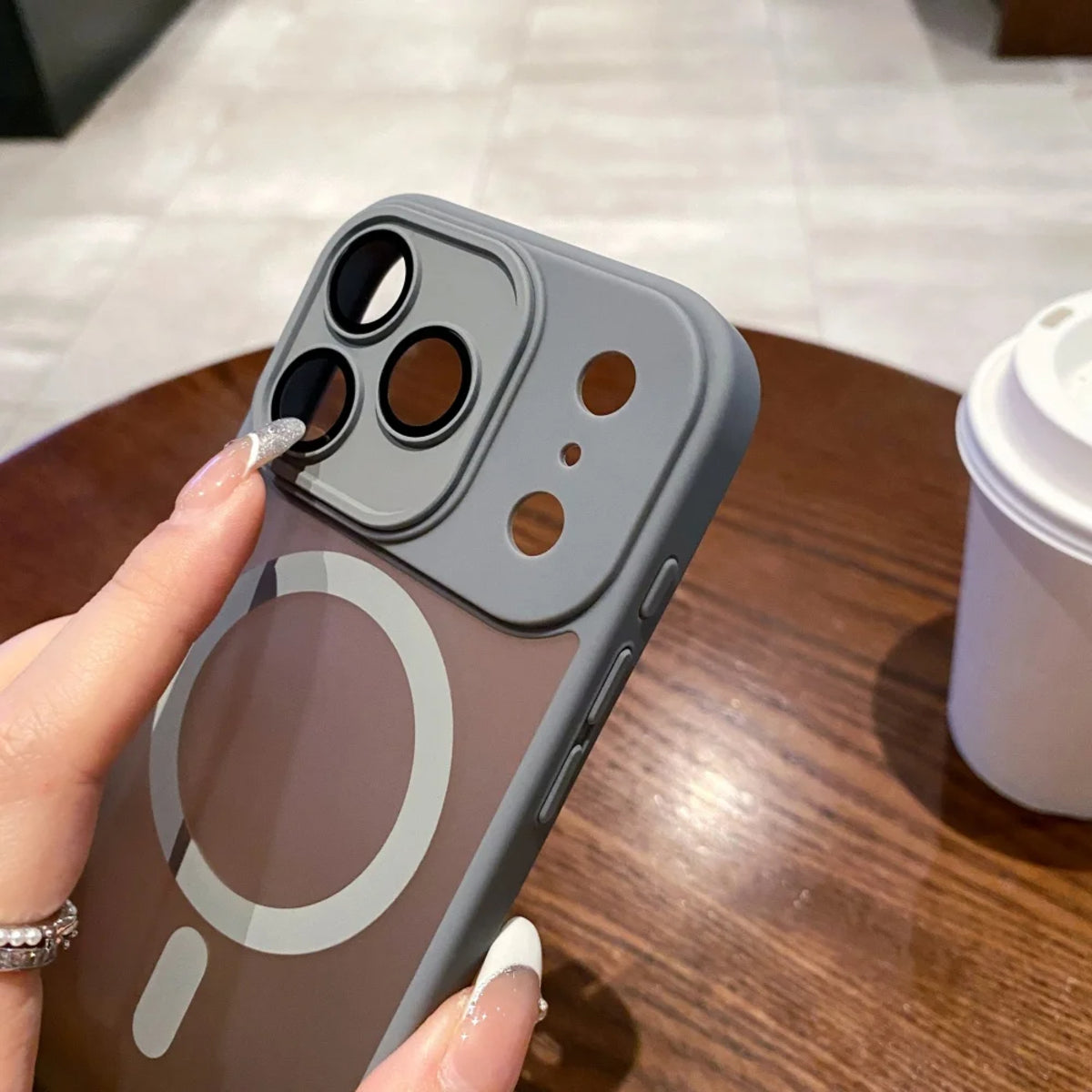 Magnetic Silicone Frame Case for iPhone