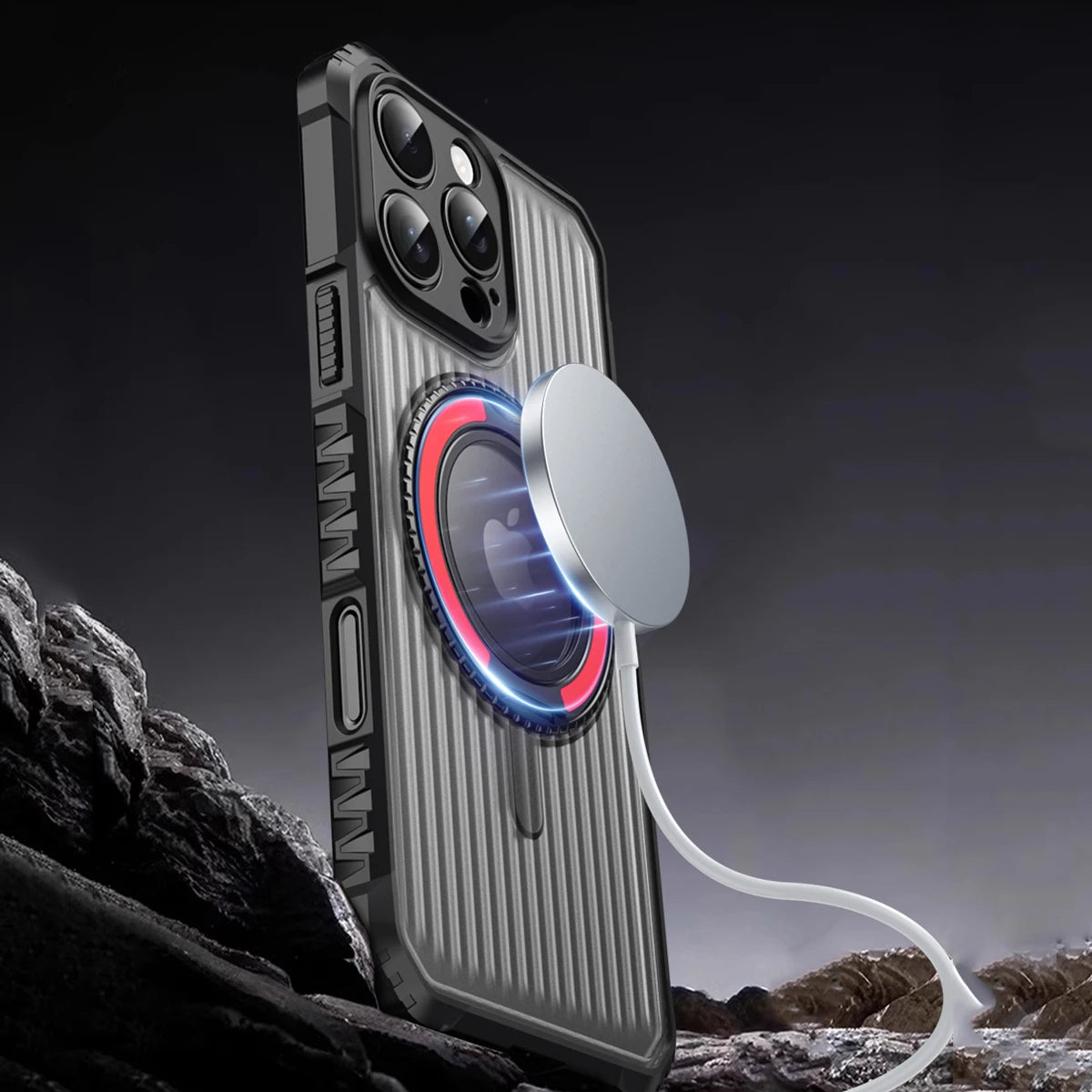 MagSafe Shockproof Armor iPhone Case with Kickstand