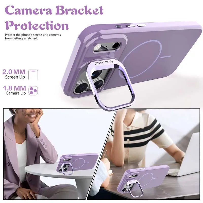 Silicone MagSafe iPhone Case with Lens Protecter