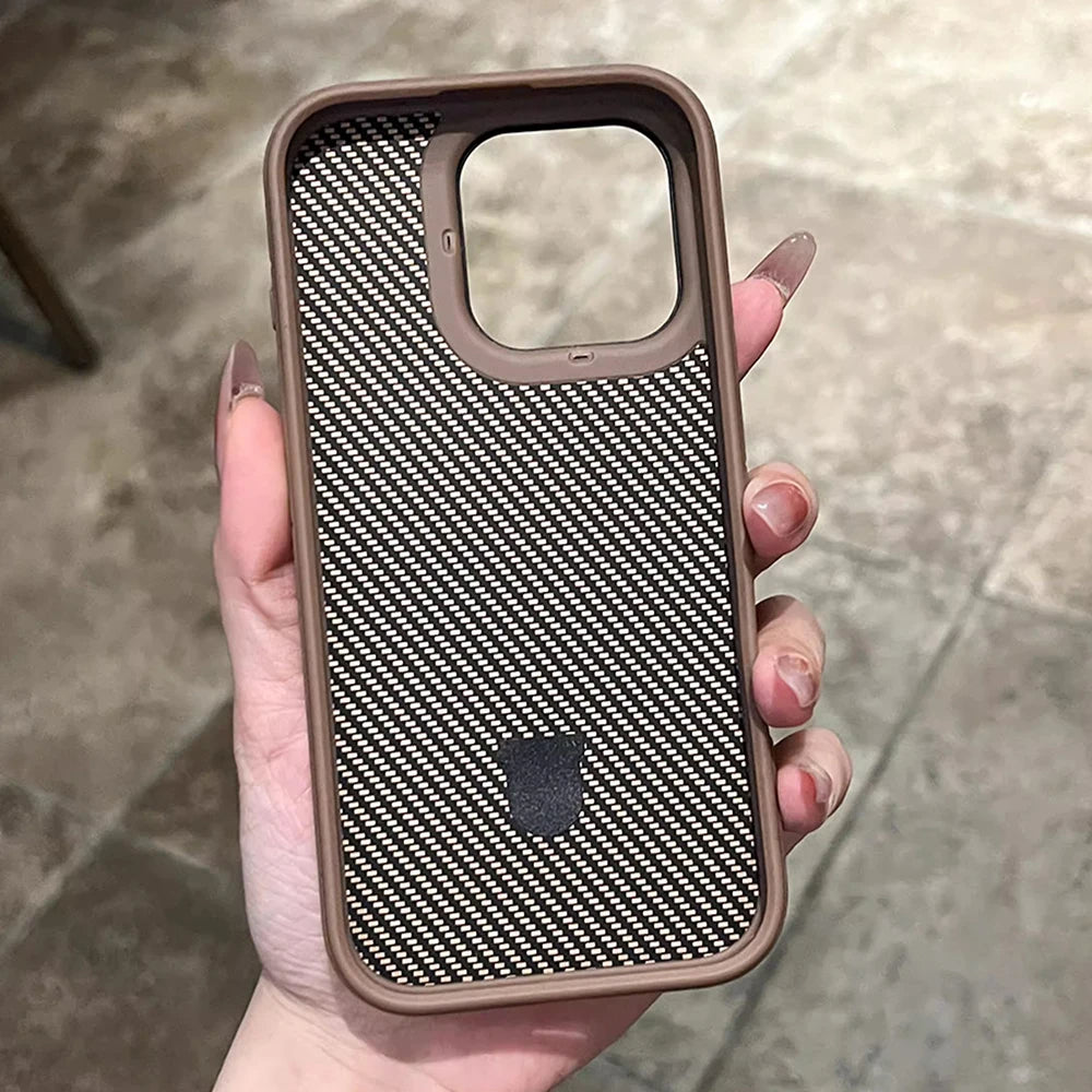 Carbon Fiber MagSafe Hard Back iPhone Case