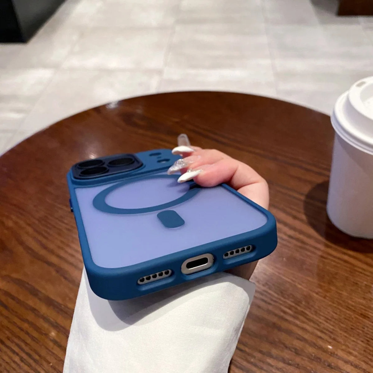 Magnetic Silicone Frame Case for iPhone