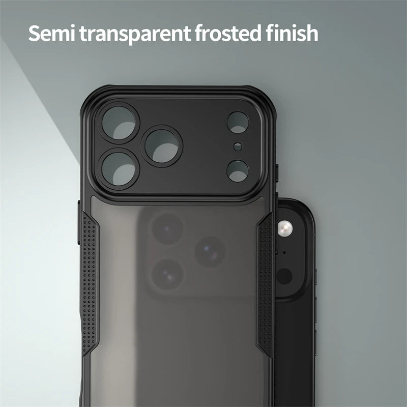 Matte Translucent Shockproof iPhone Case with Grip