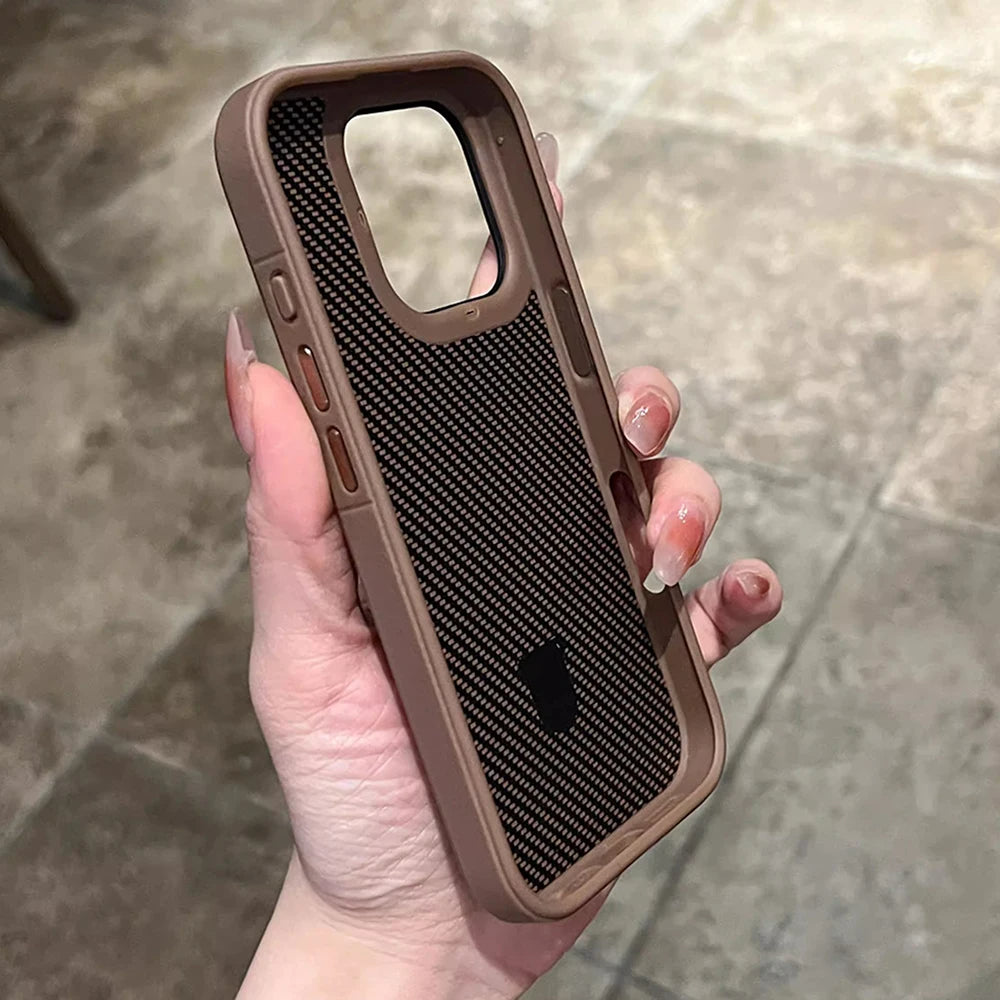Carbon Fiber MagSafe Hard Back iPhone Case