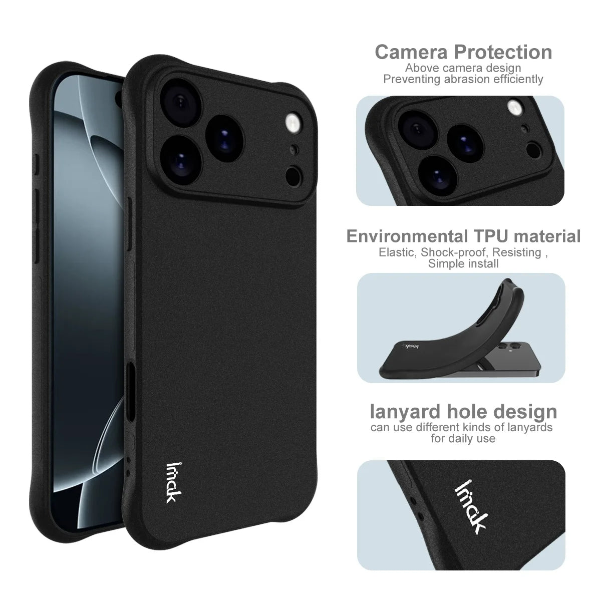 Shock-Resistant IMAK Soft Protective iPhone Cover