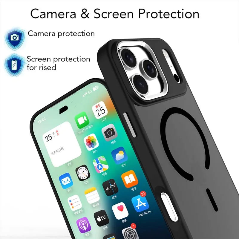 Slim Skin-Touch MagSafe Magnetic Shockproof iPhone Case