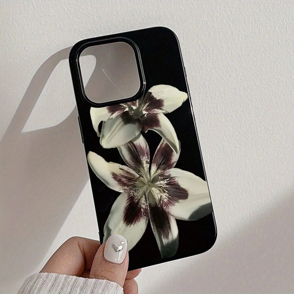 Aesthetic Retro Floral Shockproof iPhone Soft Cover