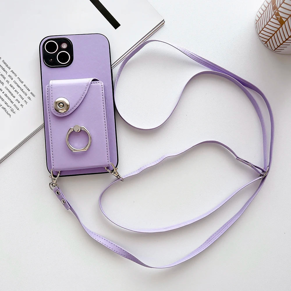 Detachable Strap iPhone Case with Stand Function