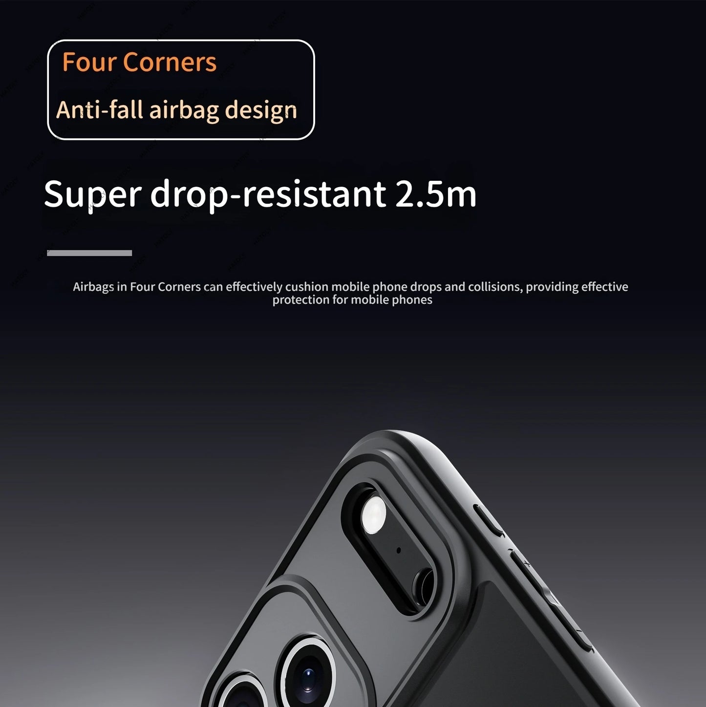 Crystal Clear Shockproof Case for iPhone 17 Series