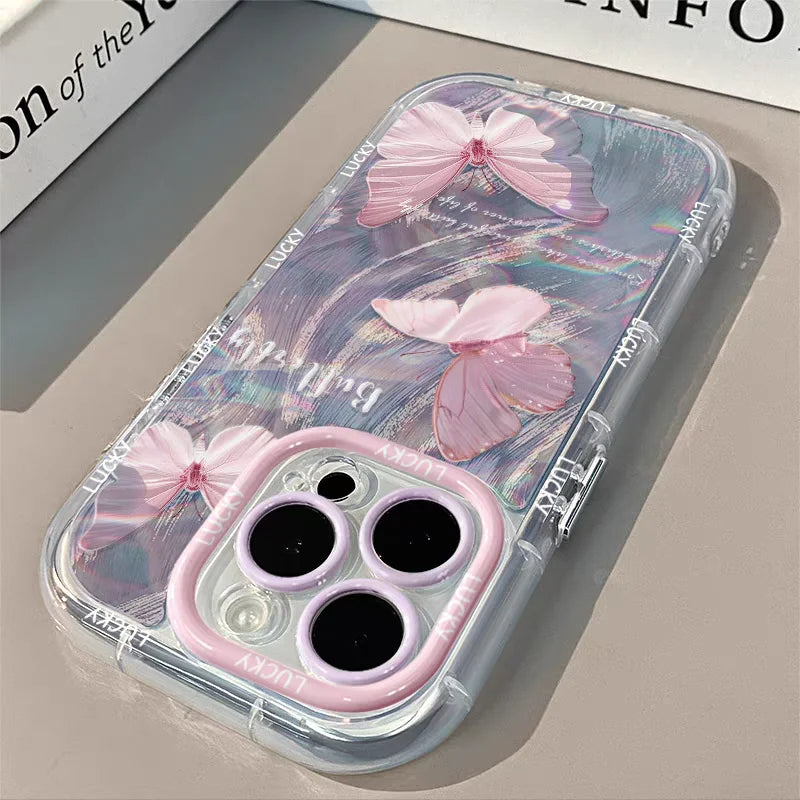 Chic Butterfly Pattern Soft iPhone Protective Cover