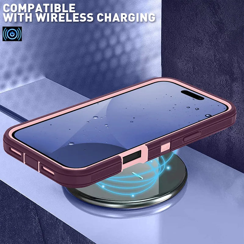 Tough Shockproof Defender iPhone Belt Clip Case