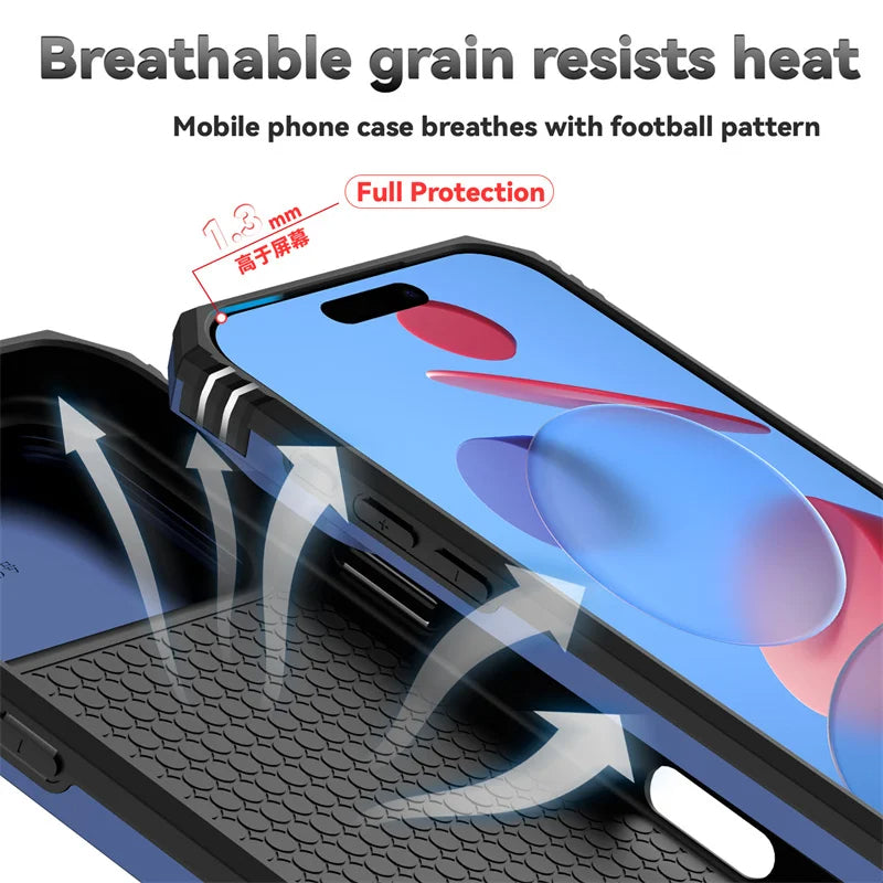 Armor Magnetic iPhone Case with Camera Lens Protector