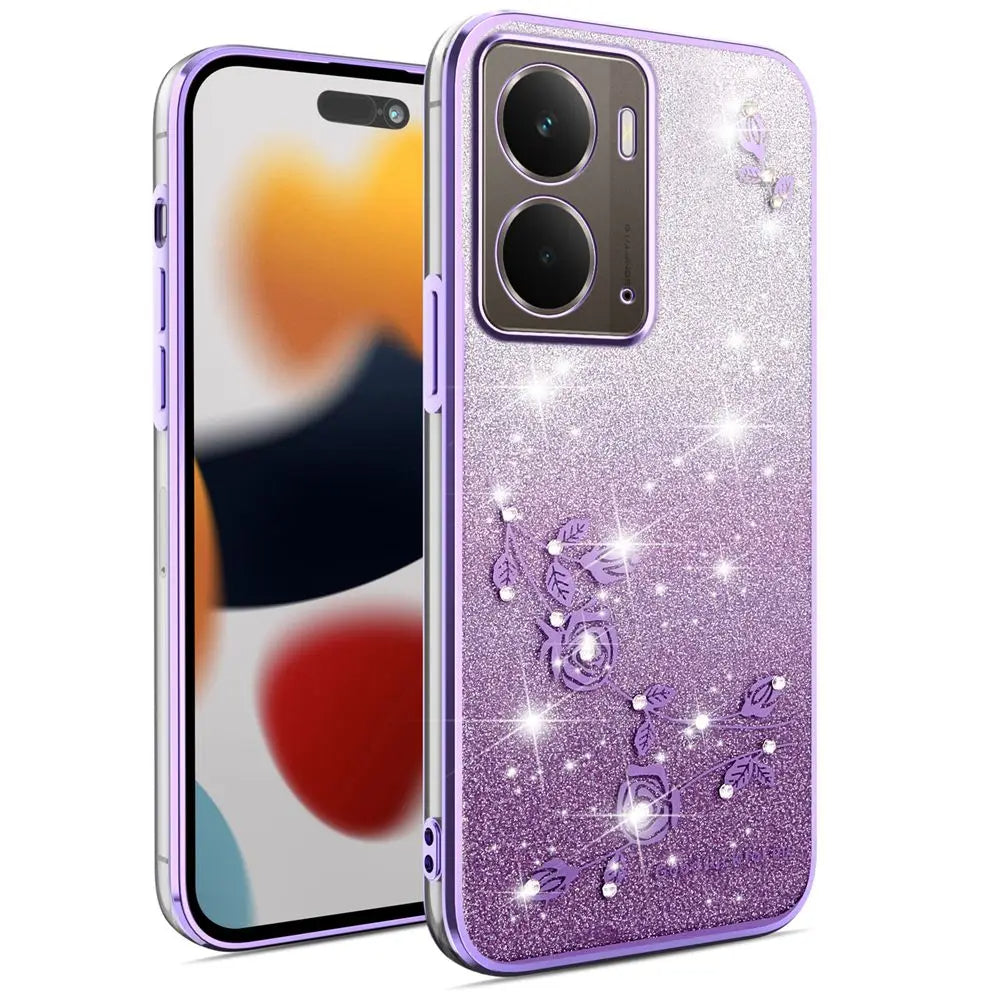 Elegant Rhinestone Glitter Funda iPhone Case