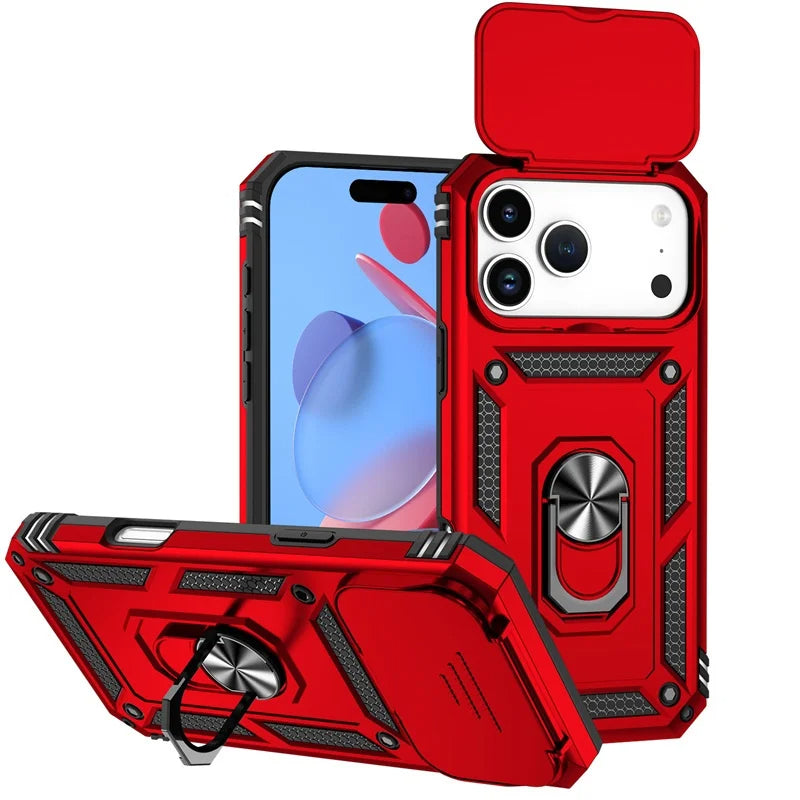 Armor Magnetic iPhone Case with Camera Lens Protector